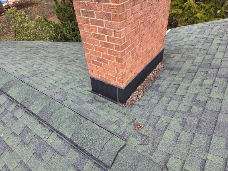 Chimney flashing work