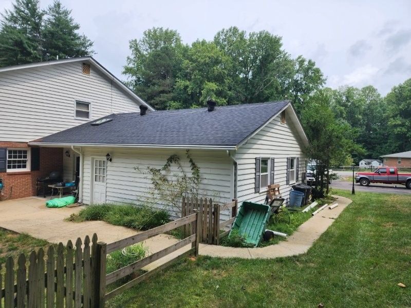 Gutters on a home