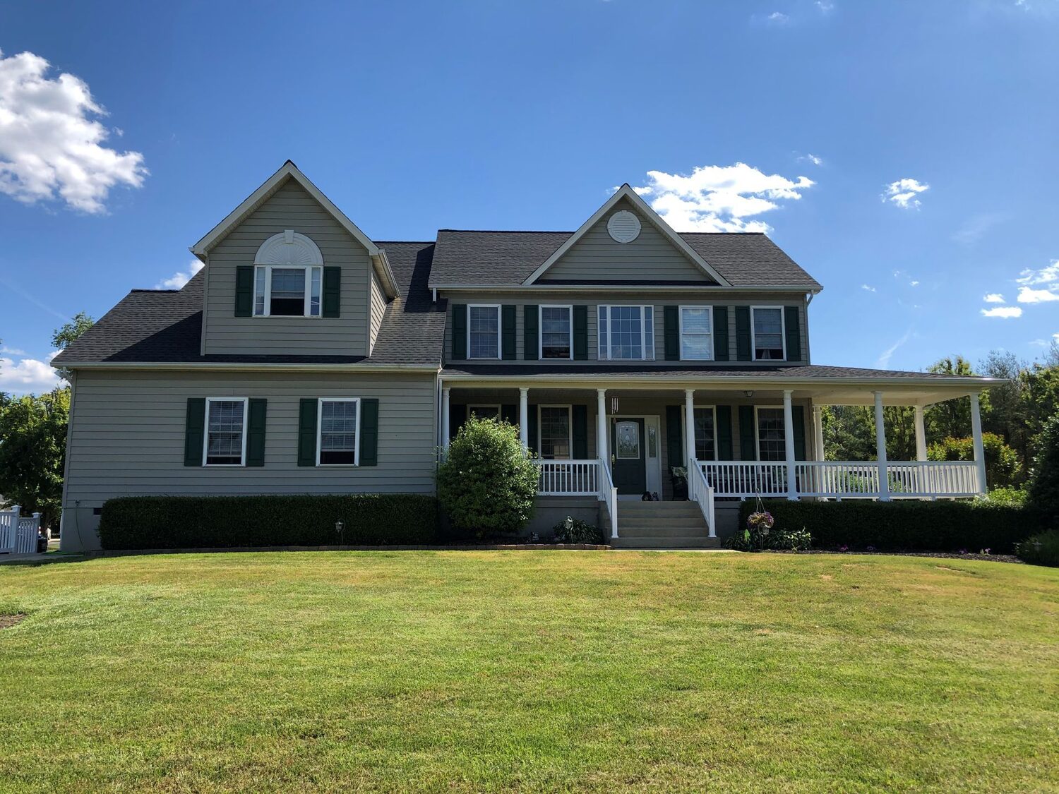 Completed home exterior