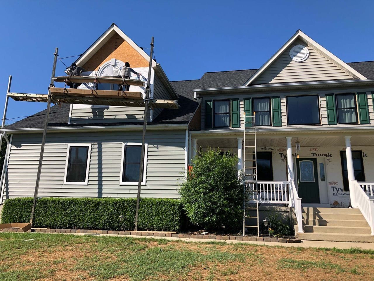 Townhouse siding